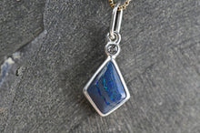 Load image into Gallery viewer, Black Australian Kite Opal with Black Rose Cut Diamond