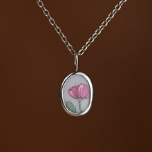 Load image into Gallery viewer, Pottery Charm - Pink Floral