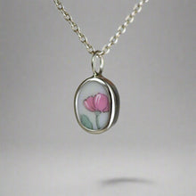 Load image into Gallery viewer, Pottery Charm - Pink Floral