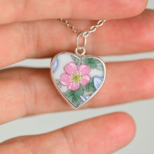Load image into Gallery viewer, Heart Pottery Charm - Wild Rose