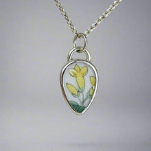 Load image into Gallery viewer, Pottery Charm - Yellow Floral