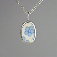 Load image into Gallery viewer, Pottery Charm - Blue Floral
