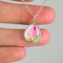 Load image into Gallery viewer, Pottery Charm - Pink rose