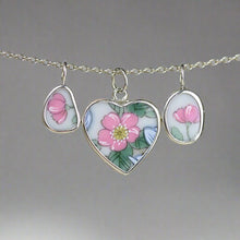 Load image into Gallery viewer, Pottery Charm - Pink Floral