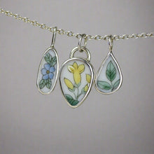 Load image into Gallery viewer, Pottery Charm - Yellow Floral