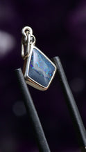 Load and play video in Gallery viewer, Black Australian Kite Opal with Black Rose Cut Diamond