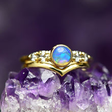 Load image into Gallery viewer, Crystal Opal Stacking Rings