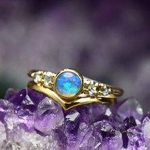 Load image into Gallery viewer, Crystal Opal Stacking Rings