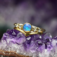Load image into Gallery viewer, Crystal Opal Stacking Rings