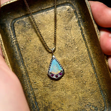 Load image into Gallery viewer, Crystal Opal Kite Charm with Lab Rubies