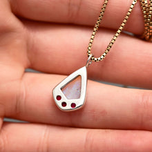 Load image into Gallery viewer, Crystal Opal Kite Charm with Lab Rubies