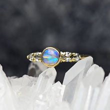 Load image into Gallery viewer, Crystal Opal Stacking Rings