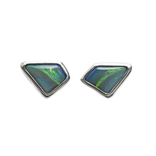 Load image into Gallery viewer, Australian Opal Studs in Silver