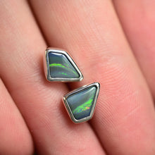 Load image into Gallery viewer, Australian Opal Studs in Silver