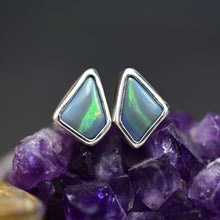 Load image into Gallery viewer, Australian Opal Studs in Silver