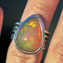 Load image into Gallery viewer, Ethiopianopalhoneypearringinsterlingsilverbycurtisrjewellery