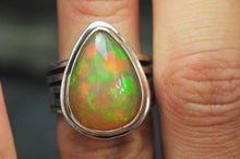 Load image into Gallery viewer, Ethiopianopalhoneypearringinsterlingsilverbycurtisrjewellery