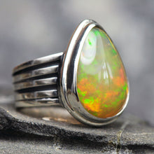 Load image into Gallery viewer, Ethiopianopalhoneypearringinsterlingsilverbycurtisrjewellery