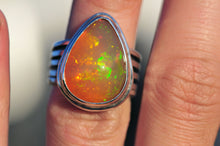 Load image into Gallery viewer, Ethiopianopalhoneypearringinsterlingsilverbycurtisrjewellery