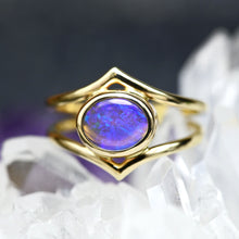 Load image into Gallery viewer, Crystal Opal in 14k Gold