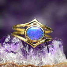 Load image into Gallery viewer, Crystal Opal in 14k Gold