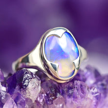Load image into Gallery viewer, Crystal Opal Ring in Sterling Silver - Size 6