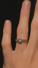 Load and play video in Gallery viewer, Crystal Opal Stacking Rings