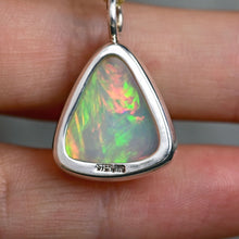 Load image into Gallery viewer, White Triangle Opal Charm