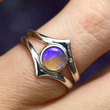 Load image into Gallery viewer, Crystal Opal Ring in Sterling Silver - Size 6.5