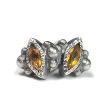 Load image into Gallery viewer, Citrine Faceted Marquise Stud Earrings