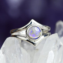 Load image into Gallery viewer, Crystal Opal Ring in Sterling Silver - Size 6.5