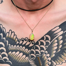Load image into Gallery viewer, Snakeskin Opal Pendant in 14k Yellow Gold