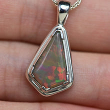 Load image into Gallery viewer, Kite Cut Opal Pendant in Silver