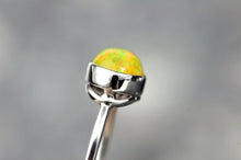 Load image into Gallery viewer, Golden Crystal Opal Ring in Sterling Silver- Size 8.5