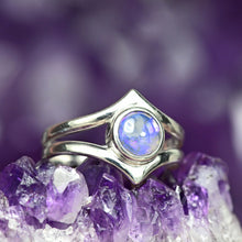 Load image into Gallery viewer, Crystal Opal Ring in Sterling Silver - Size 6.5