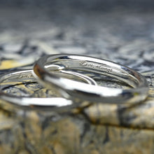 Load image into Gallery viewer, Custom Engraved Sterling Silver Wedding Bands