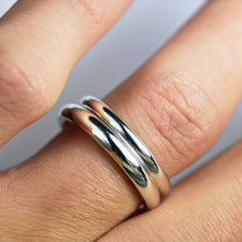 Load image into Gallery viewer, Custom Engraved Sterling Silver Wedding Bands