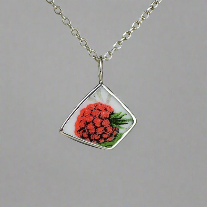 Raspberry Pottery Charm