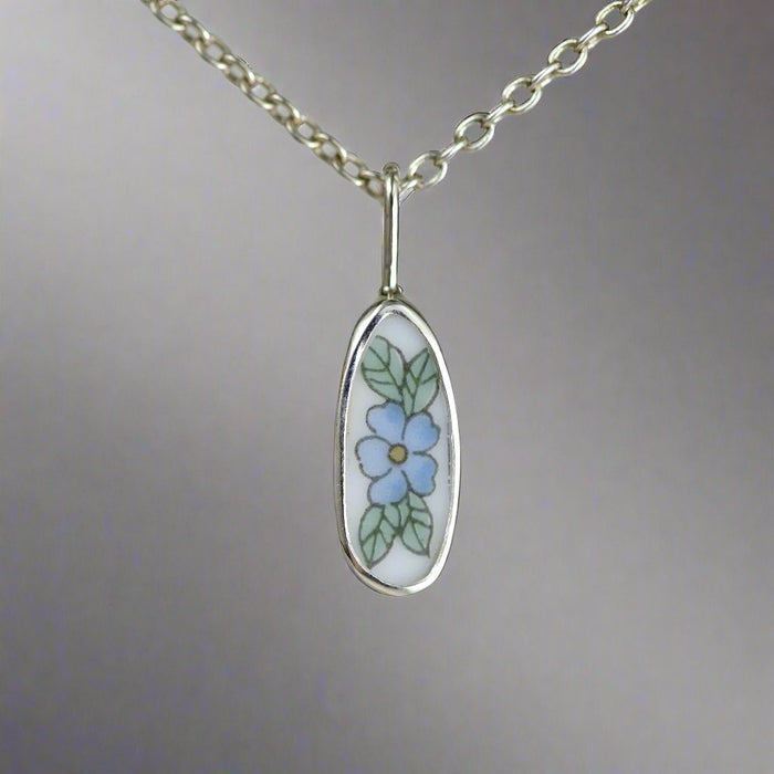 Pottery Charm - Forget Me Not