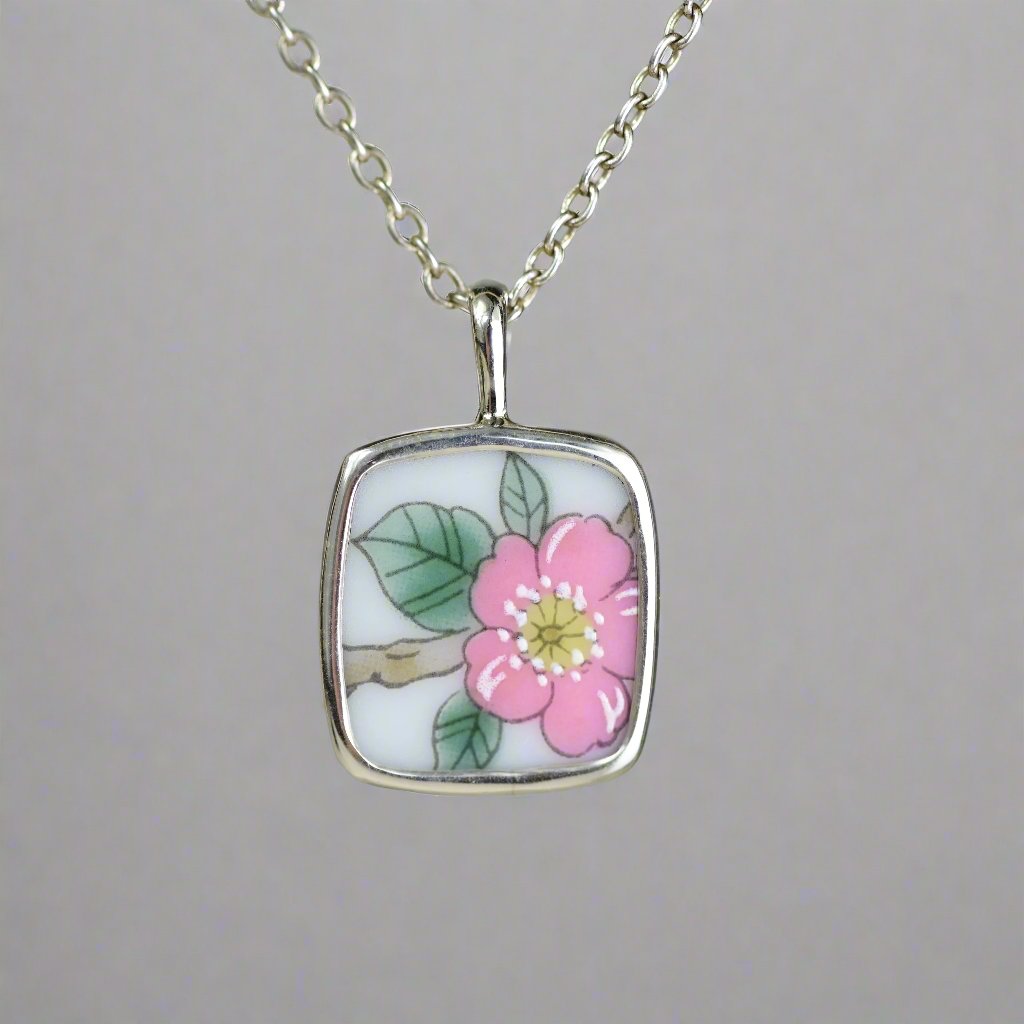 Pottery Charm - Wild Rose