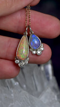 Load and play video in Gallery viewer, Crystal Opal Pendant with Diamonds in Sterling Silver
