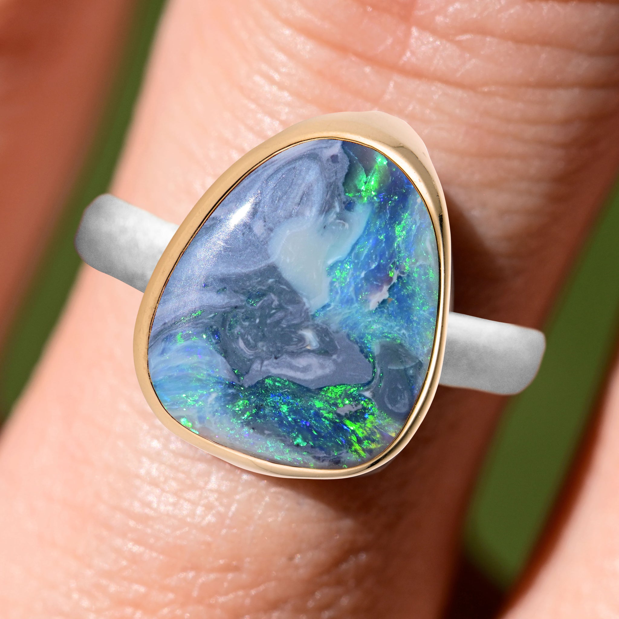 Ring made hot sale of opal