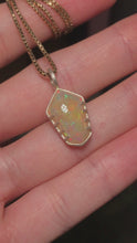 Load and play video in Gallery viewer, Prong Set Crystal Opal Pendant in Sterling Silver
