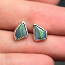Load image into Gallery viewer, Australian Opal Studs in Silver
