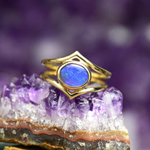 Load image into Gallery viewer, Crystal Opal in 14k Gold
