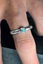 Load image into Gallery viewer, Opal Ring Faceted  Band With Genuine Australian Opal - Size 9
