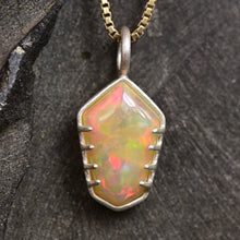 Load image into Gallery viewer, Prong Set Crystal Opal Pendant in Sterling Silver
