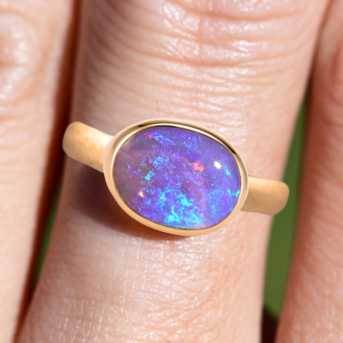australian crystal opal cabochon gem quality by curtis r jewellery 