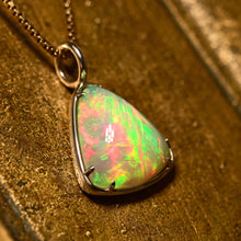 Load image into Gallery viewer, White Triangle Opal Charm
